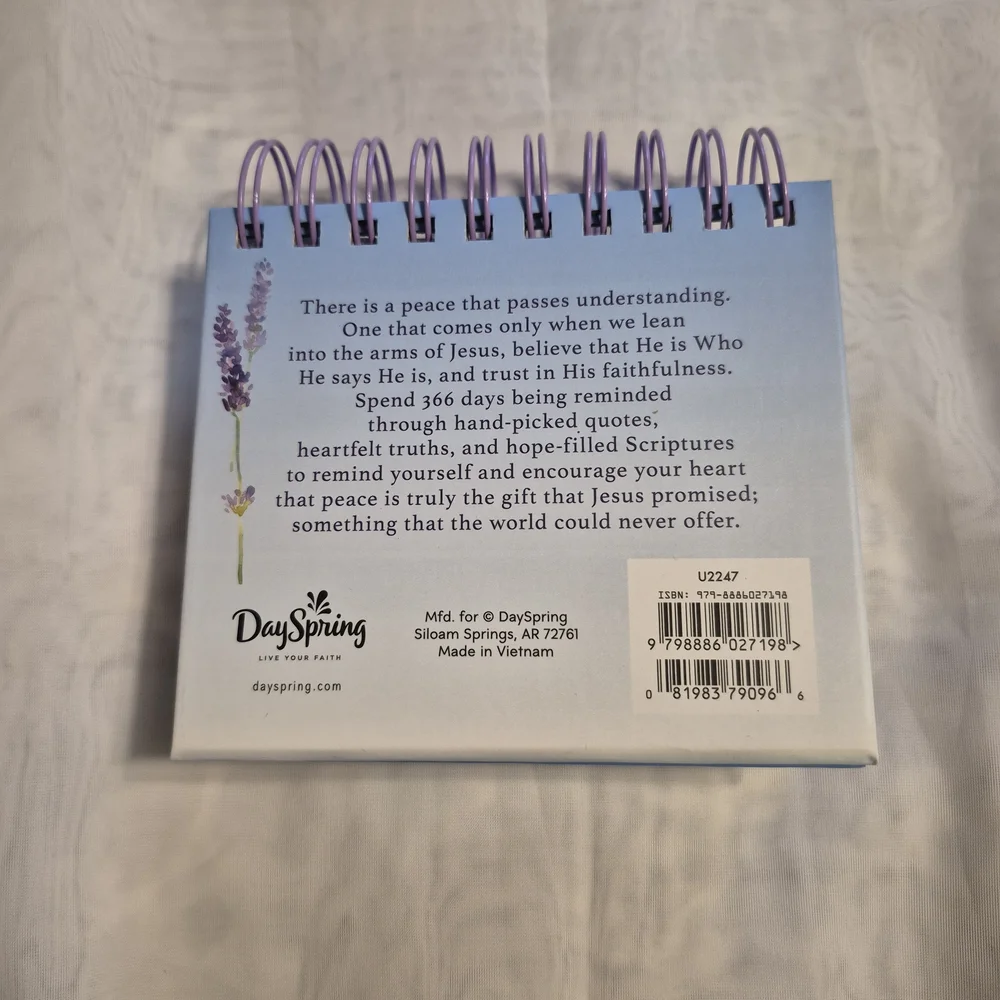 Inspirational DaySpring Peace Calendar
